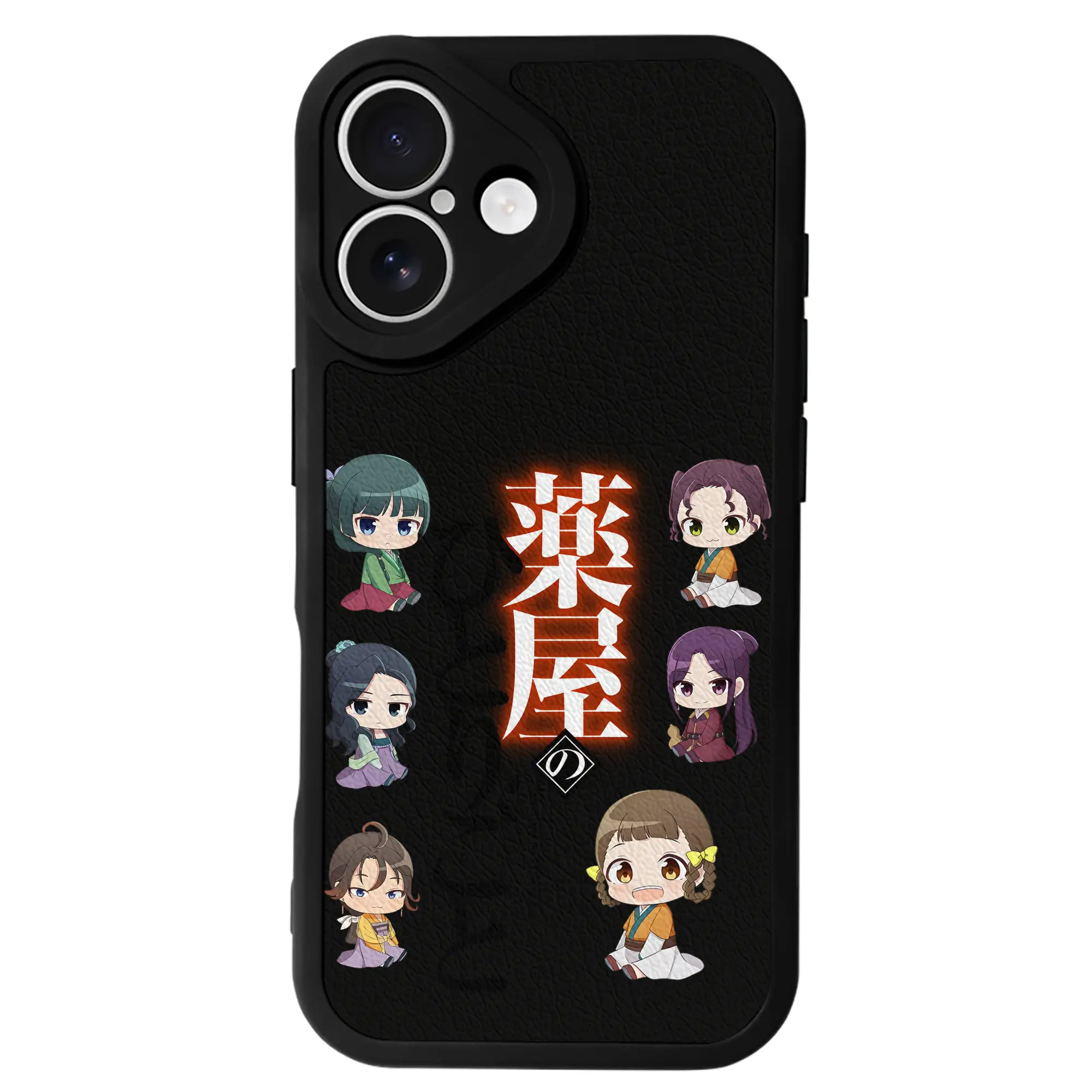 薬屋のひとりごと グッズ,子翠 小蘭 - IPhone 16シリーズ対応 ・ シリコンスマホケース ・ レザー調 ・ 高精度フィット ・ 耐衝撃 ・ ワイヤレス充電対応 ・ 精密カット